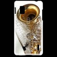 Coque LG Optimus G Saxophone et partitions 16