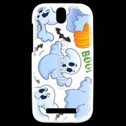 Coque HTC One SV j'aime les fantômes 15