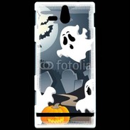 Coque Sony Xperia U j'aime les fantômes 16