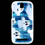 Coque HTC One SV j'aime les fantômes 19