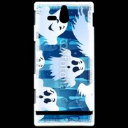 Coque Sony Xperia U j'aime les fantômes 19