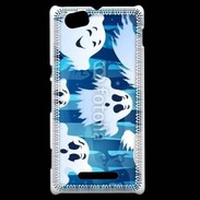Coque Sony Xperia M j'aime les fantômes 19
