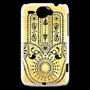 Coque HTC Wildfire G8 Islam noir et jaune 25