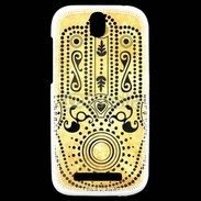 Coque HTC One SV Islam noir et jaune 25