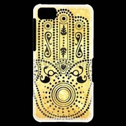Coque Blackberry Z10 Islam noir et jaune 25