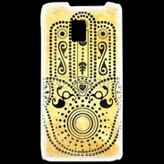 Coque LG P990 Islam noir et jaune 25