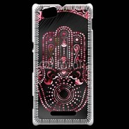 Coque Sony Xperia M Faire-part oriental
