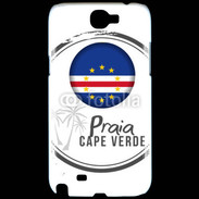 Coque Samsung Galaxy Note 2 Logo Cap Vert