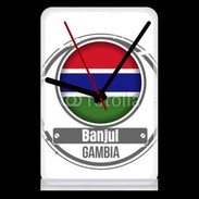 Pendule de bureau Logo Gambie