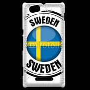 Coque Sony Xperia M Logo Suède