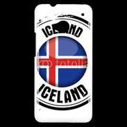 Coque HTC One Logo Islande