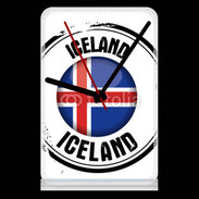 Pendule de bureau Logo Islande