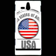 Coque Sony Xperia U Logo USA