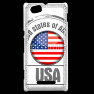 Coque Sony Xperia M Logo USA