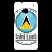 Coque HTC One Logo Saint Lucie