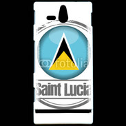 Coque Sony Xperia U Logo Saint Lucie