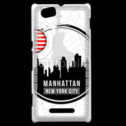 Coque Sony Xperia M Logo Manhattan