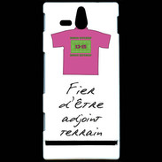 Coque Sony Xperia U Bonus offensif-Défensif Adjoint terrain Blanc
