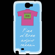Coque Samsung Galaxy Note 2 Bonus offensif-Défensif Adjoint terrain Bleu
