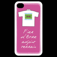 Coque iPhone 4 / iPhone 4S Bonus offensif-Défensif Adjoint terrain Rose