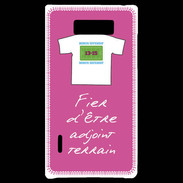 Coque LG Optimus L7 Bonus offensif-Défensif Adjoint terrain Rose