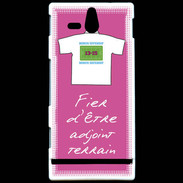 Coque Sony Xperia U Bonus offensif-Défensif Adjoint terrain Rose
