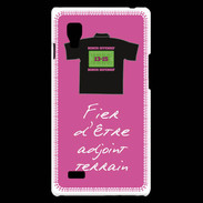 Coque LG Optimus L9 Bonus offensif-Défensif Adjoint terrain Rose 2