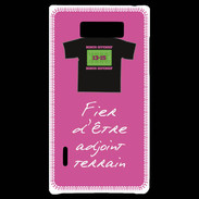 Coque LG Optimus L7 Bonus offensif-Défensif Adjoint terrain Rose 2