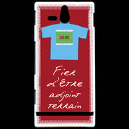 Coque Sony Xperia U Bonus offensif-Défensif Adjoint terrain Rouge 2