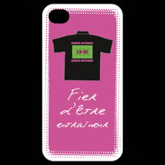 Coque iPhone 4 / iPhone 4S Entraîneur Bonus offensif-défensif Rose 2