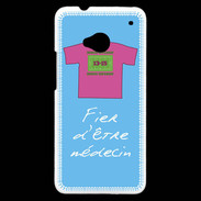 Coque HTC One Médecin Bonus offensif-défensif Bleu