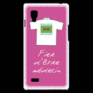 Coque LG Optimus L9 Médecin Bonus offensif-défensif Rose