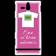 Coque Sony Xperia U Médecin Bonus offensif-défensif Rose