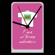 Pendule de bureau Médecin Bonus offensif-défensif Rose