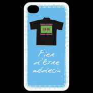 Coque iPhone 4 / iPhone 4S Médecin Bonus offensif-défensif Bleu 2