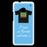 Coque HTC One Médecin Bonus offensif-défensif Bleu 2
