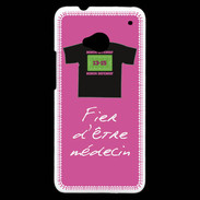 Coque HTC One Médecin Bonus offensif-défensif rose 2