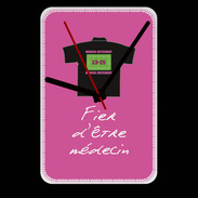 Grande pendule murale Médecin Bonus offensif-défensif rose 2