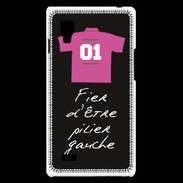 Coque LG Optimus L9 Pilier gauche Bonus offensif-défensif Noir