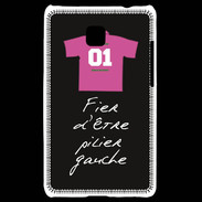 Coque LG Optimus L3 II Pilier gauche Bonus offensif-défensif Noir