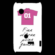 Coque Sony Xperia Typo Pilier gauche Bonus offensif-défensif Blanc