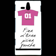 Coque Sony Xperia U Pilier gauche Bonus offensif-défensif Blanc