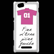Coque Sony Xperia M Pilier gauche Bonus offensif-défensif Blanc