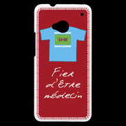 Coque HTC One Médecin Bonus offensif-défensif Rouge 2