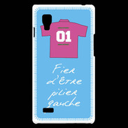 Coque LG Optimus L9 Pilier gauche Bonus offensif-défensif Bleu