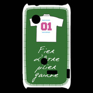 Coque Sony Xperia Typo Pilier gauche Bonus offensif-défensif Vert