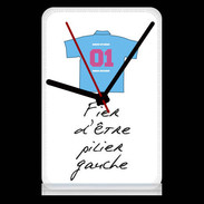 Pendule de bureau Pilier gauche Bonus offensif-défensif Blanc 2