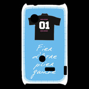 Coque Sony Xperia Typo Pilier gauche Bonus offensif-défensif Bleu 2