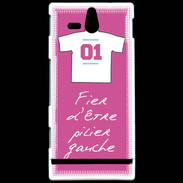 Coque Sony Xperia U Pilier gauche Bonus offensif-défensif Rose