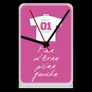 Pendule de bureau Pilier gauche Bonus offensif-défensif Rose
